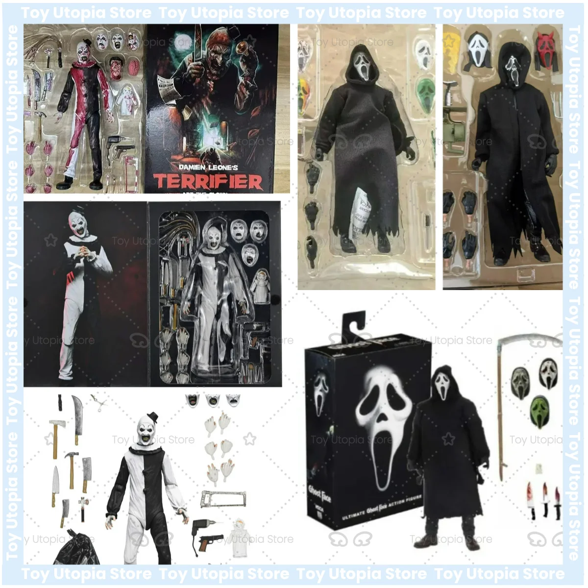 Figura colecionável de terror da película Terrifier: Art The Clown BLOODBATH Joker, para o Halloween, série de anime.