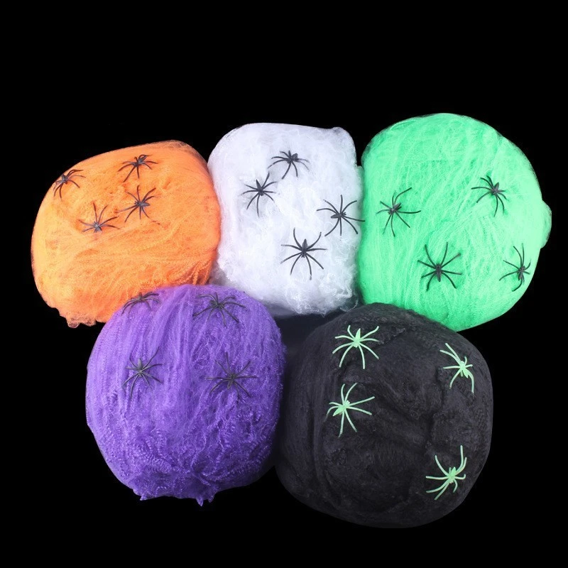 Halloween Decoration Haunted House Horror Spider Web Silk 20g