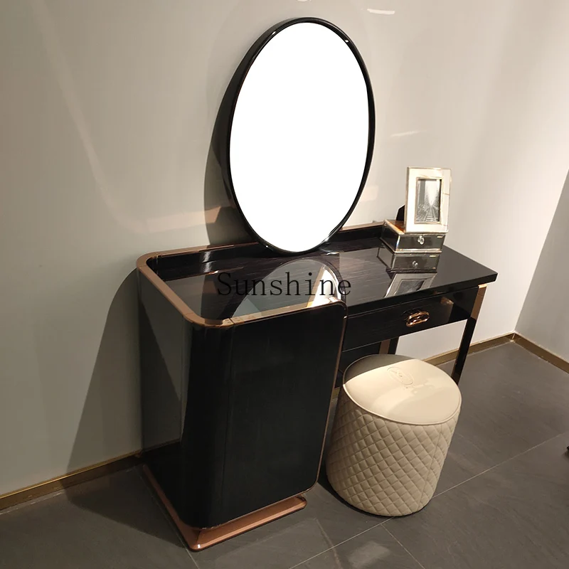

Italian light luxury dresser simple bedroom high-end writing desk