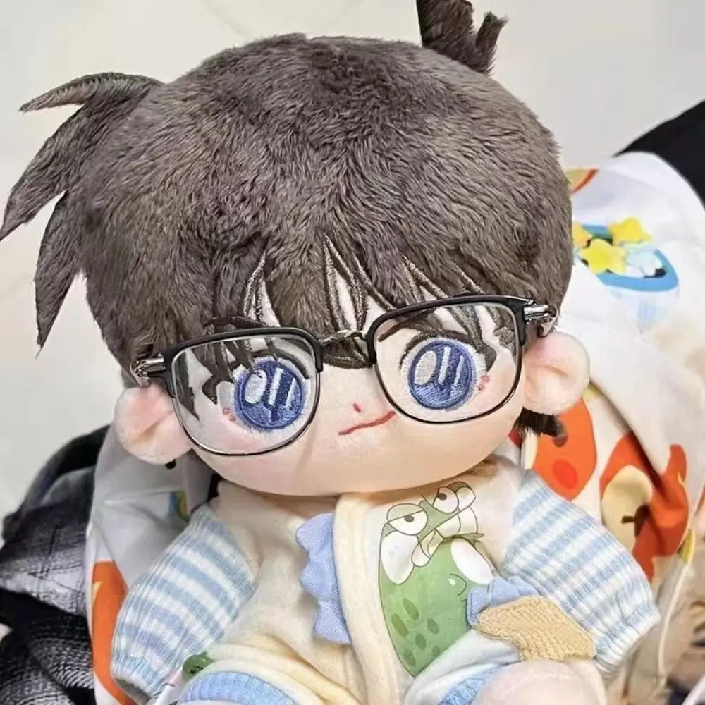 

Cute Metal Doll Glasses Ellipse Frame Photo Prop Plush Doll Eyeglasses Pets Glasses 20cm Dolls