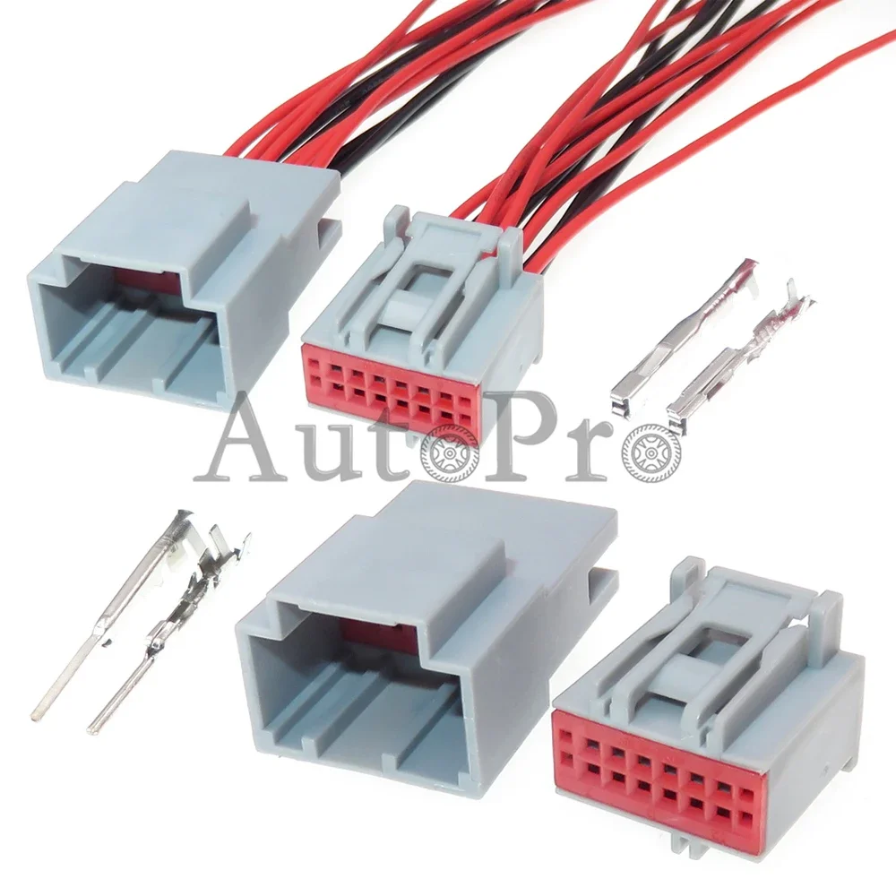 

1 Set 12 Hole Automotive Wire Socket with Cables AC Assembly 30700-1120 30968-1127 Car Plastic Housing Connector