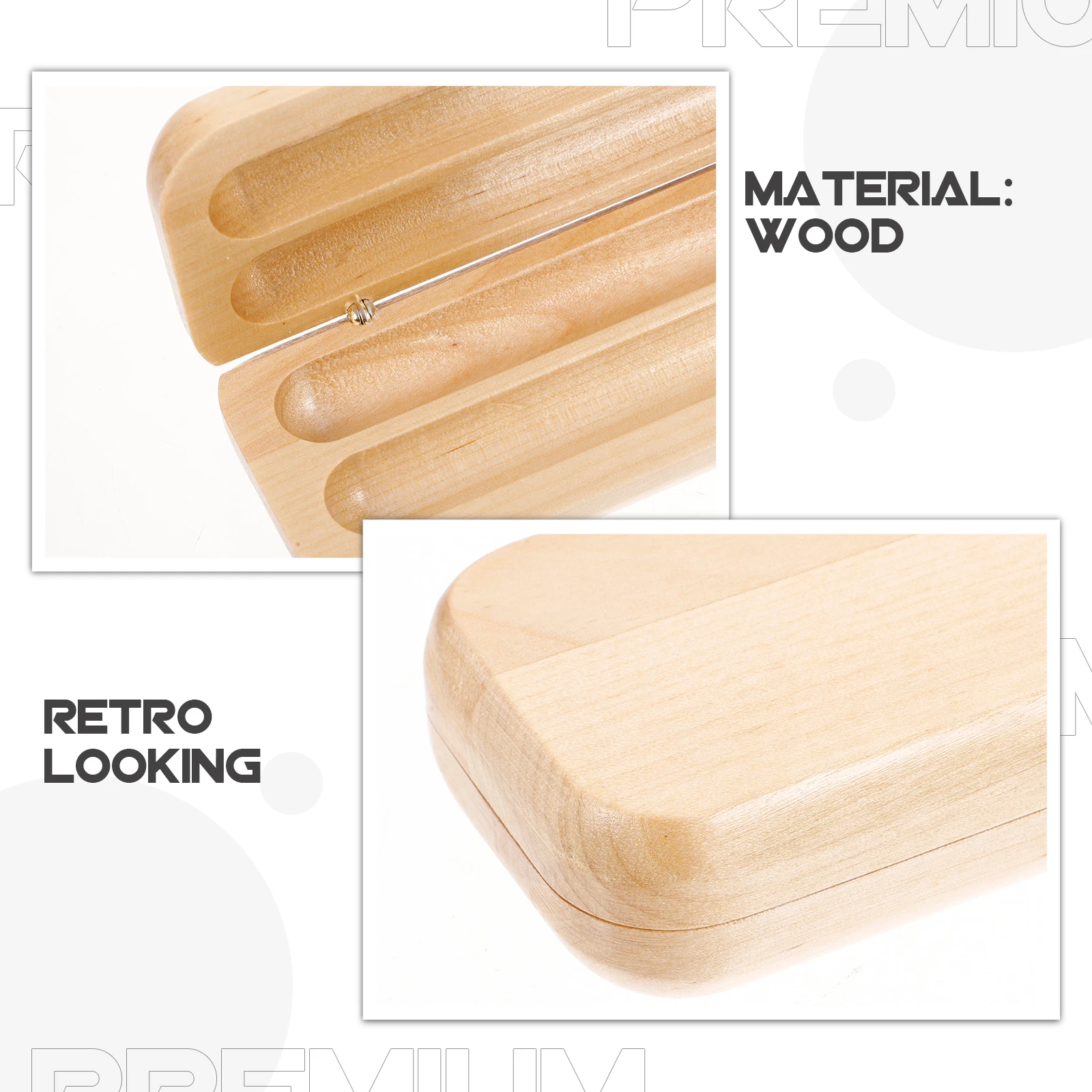 

Wooden Pen Organizer Fountain Pen Display Case Retro Pencil Holder Gift Packaging Box Ideal for Gifts Students Business