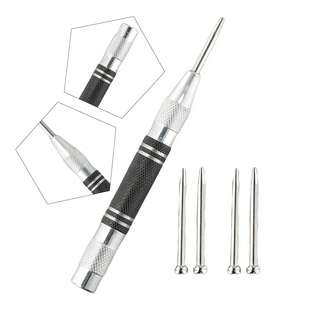 Super Strong Automatic Center Punch Kerner Positioning Spring Loaded Adjustable Marker Wood Glass Press Dent Metal Drill