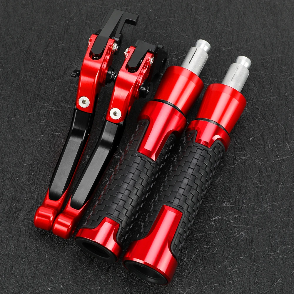 

1098 Motorcycle Aluminum Adjustable Extendable Foldable Brake Clutch Levers Handlebar Hand Grips ends For DUCATI 1098 2007 2008