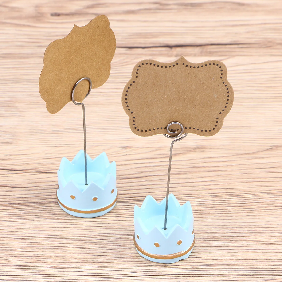 

6Pcs Crown Memo Clip Mini Crown Shape Holder Wedding Table Decoration Bridal Shower Party Decor Holder