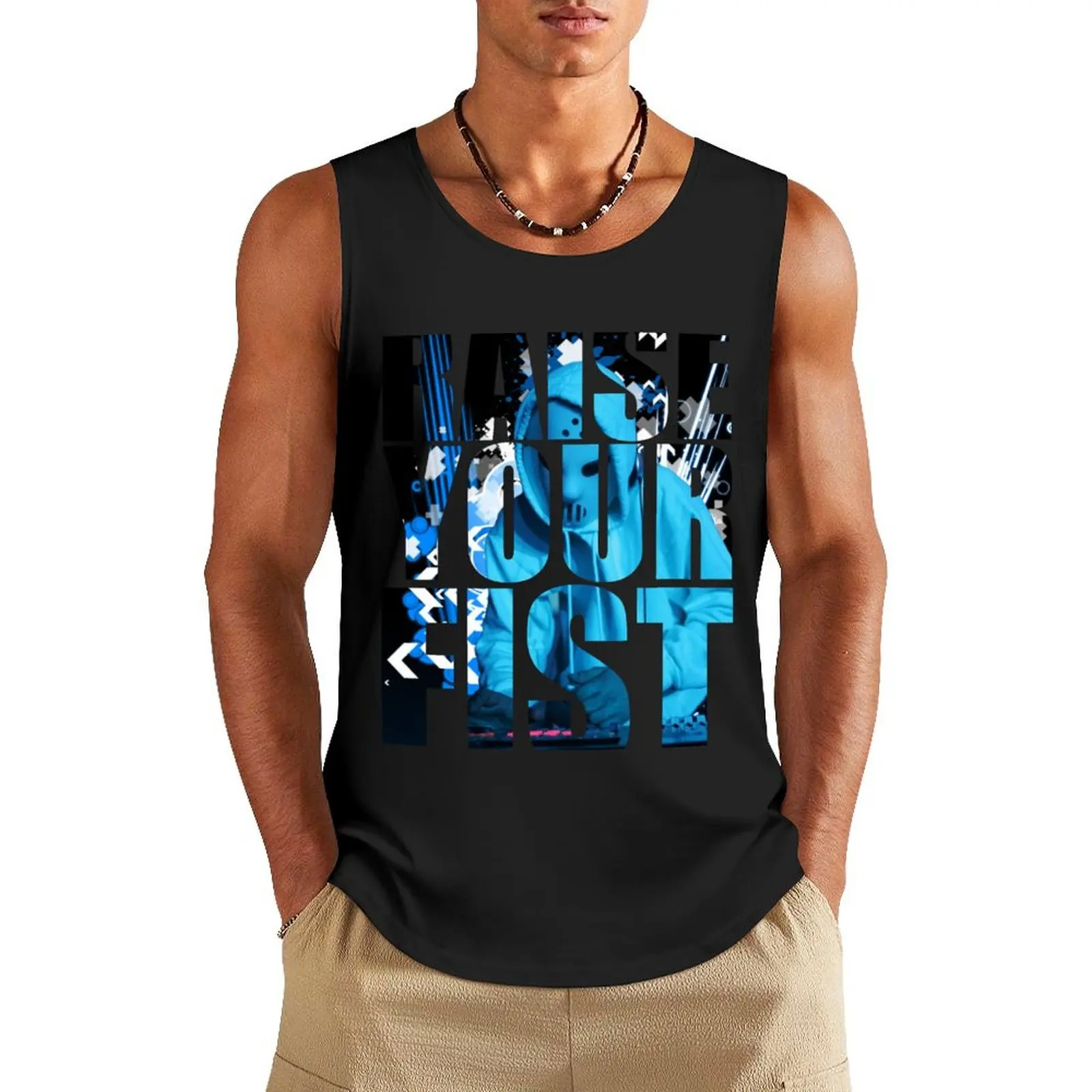 

Raise your fist Tank Top bodybuilding for men gym t-shirts