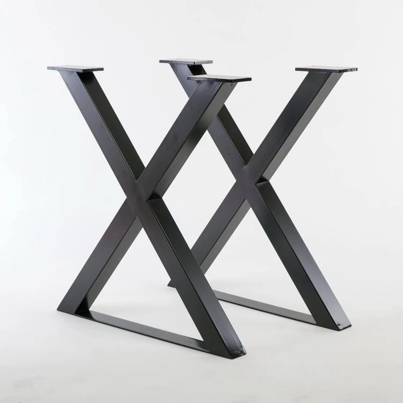 

Industrial Frame Box Square X Shaped Desk Metal Nordic Furniture Legs Accessories Table Legs