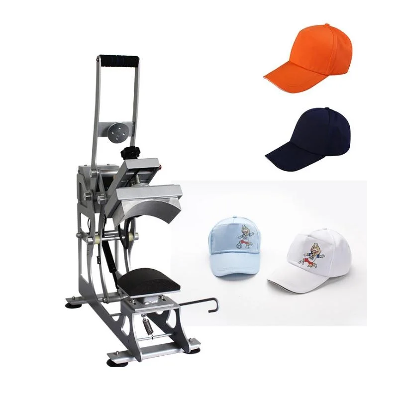 Multi-functional Usage Compatible Auto Open Cap Heat Press Machine Hat Staming Press with Pen Flat Accessories