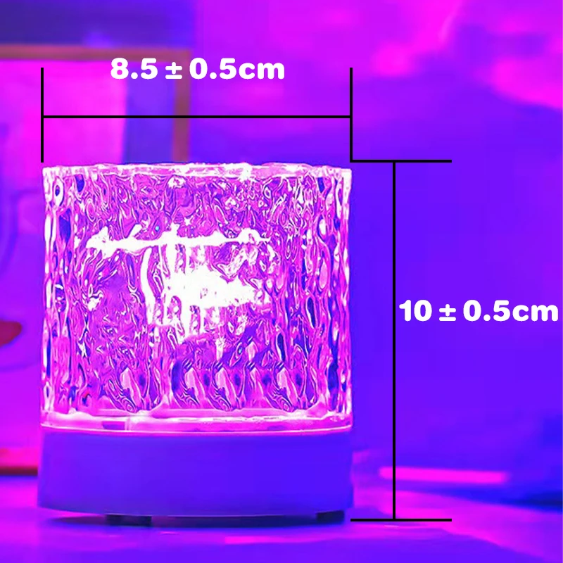 Imagem -05 - Lâmpada de Mesa Led Rgb sem Fio Projetor de Rotação Dinâmica Toque Recarregável 16 Cores Humor Espacial