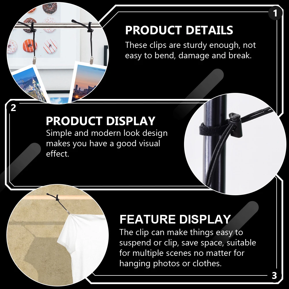 

Background Cloth Clip Backdrop Clips Clothes Hanger Fixed Elastic Photography Clamps