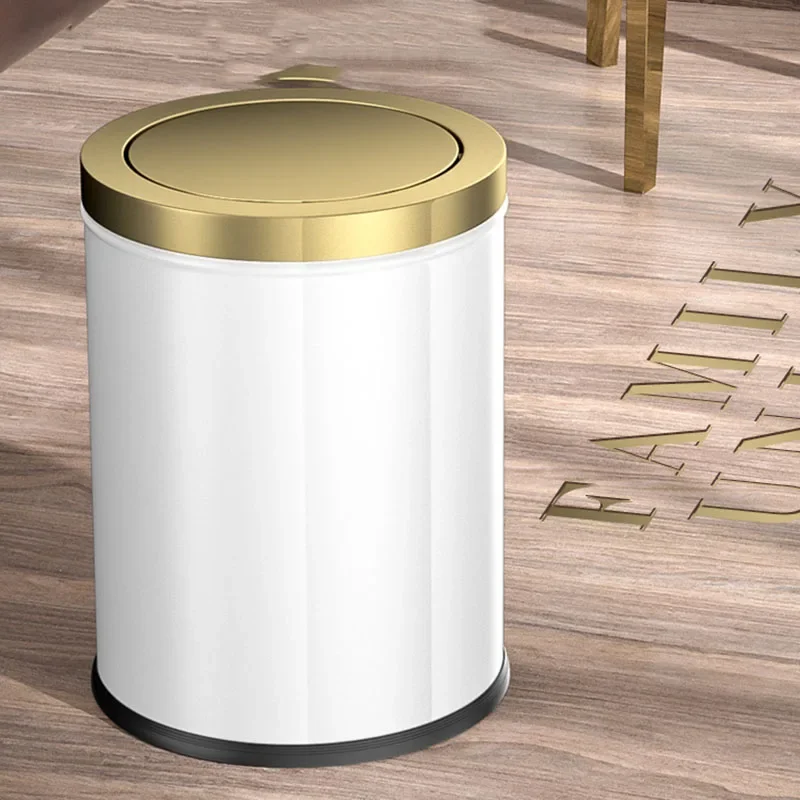 

Wastebasket 304 Stainless Steel Trash Can Car Bathroom Trash Can Toilet Garbage Recycling Poubelle De Cuisine Bathroom Bin