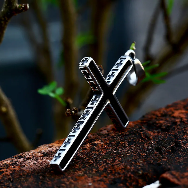 BEIER 2022 New Arrival Special Design Stainless Steel Cross Pendant Black Jewelry For Men Women Wholesale