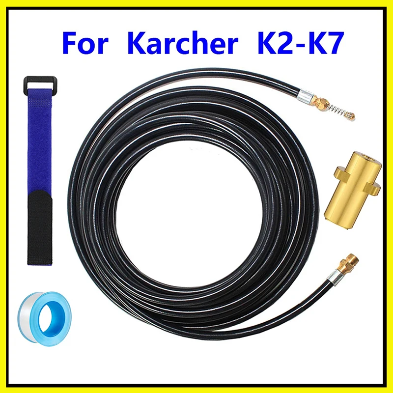 

High Pressure Washer Hose Sewer Drain Water Cleaning Hose Pipe For Karcher Cleaner Pipe Blockage Clogging Jet Washer Hose Cord