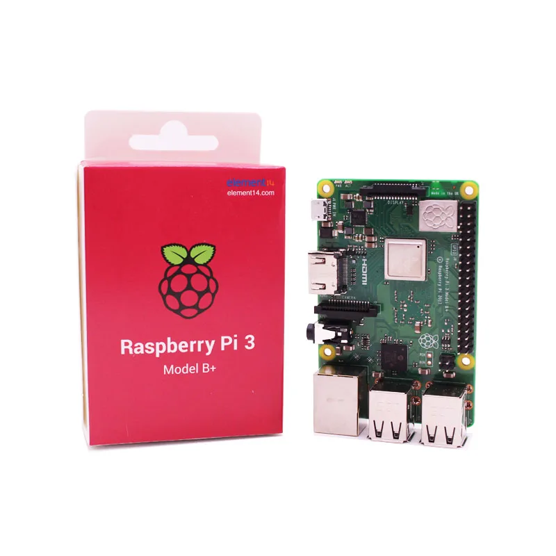 RASPBERRY-PI RPI3-MODBP SBC、Raspberry Pi3 B+、BCM2837B0、Cortex-A53、1GB RAM、MicroSD、Wifi、HDMI、4xUSB 2.0