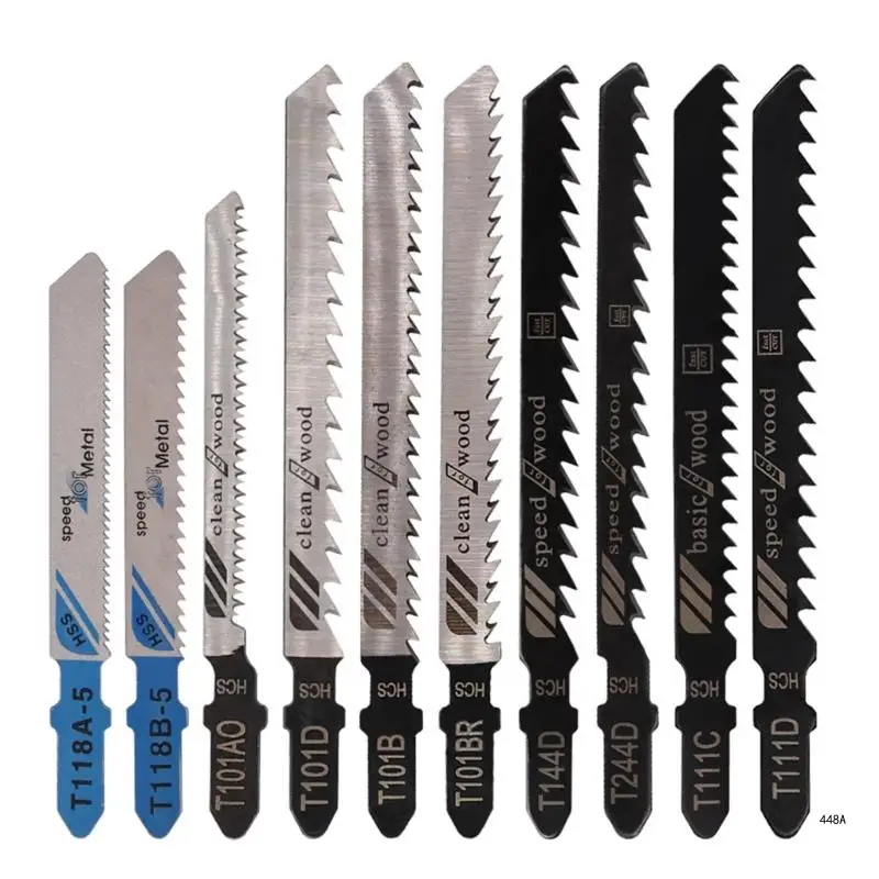 10pcs Curve Hacksaw Blades High Carbon Steel Construction for Fast Straight Cuts in Wood and Metal