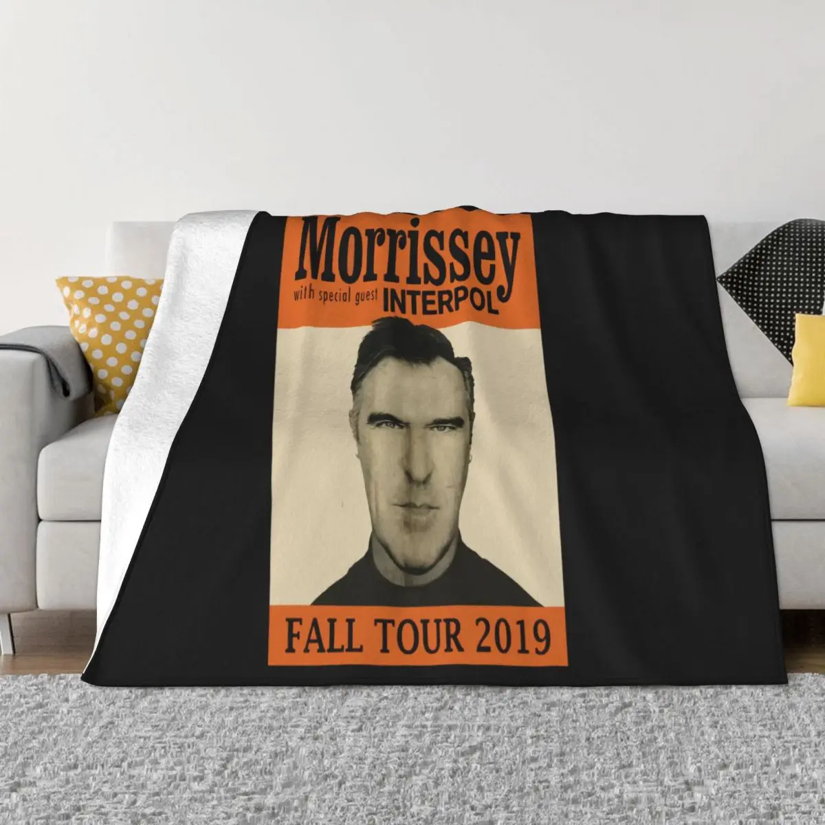 New Morrissey North American Tour 2019 Size S 4Xl Black 2 Side Different Different Throw Blanket