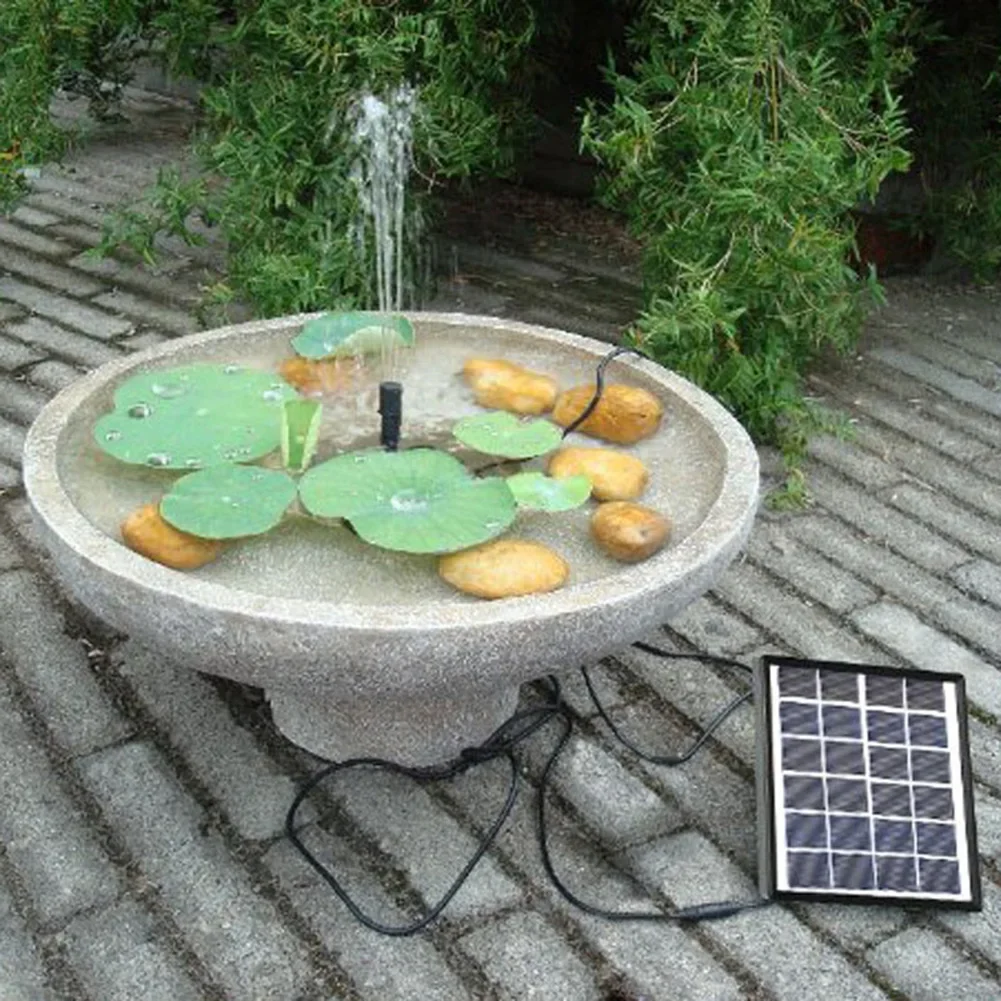 

Solar Fountain Solar Pump Solar Water Fountain Outdoor With Upgraded Glass Solar Panel Flow Rate Submersible Water Pump