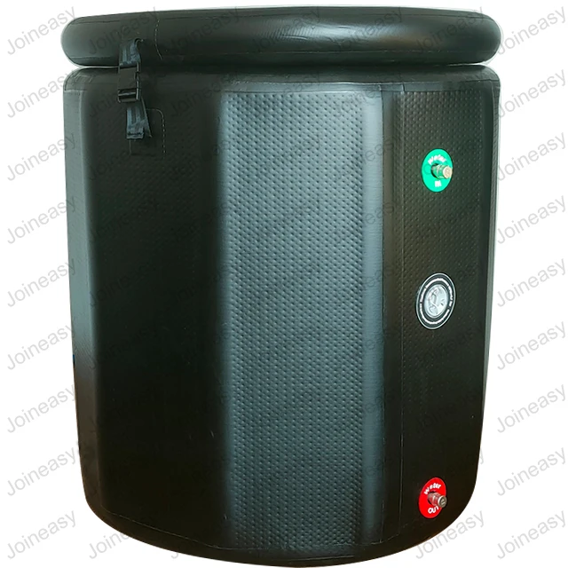 

Vertical-type Foldable Ice Bathing Tub inflatable cold plunge barrel with chiller