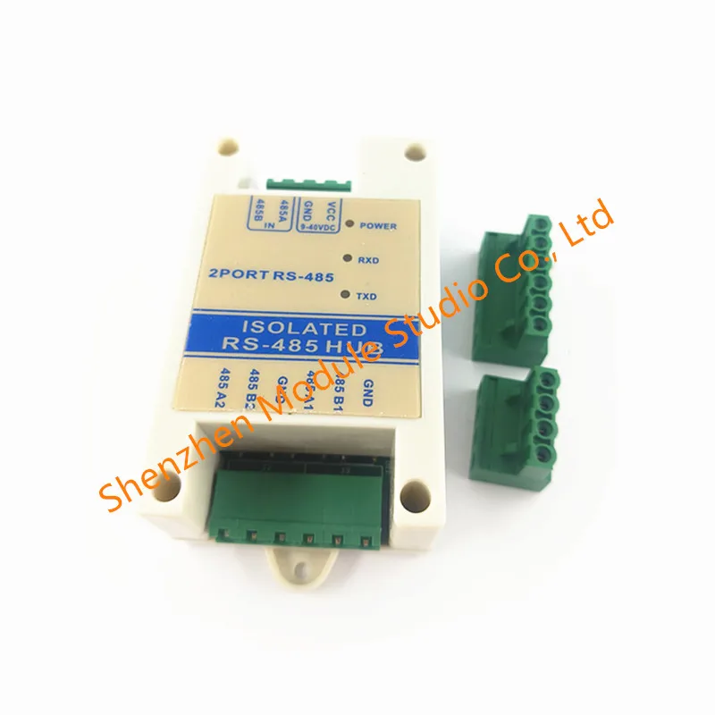 Isolated RS485 Repeater Photoelectric Isolation Industrial RS485 Hub 2Channel Signal Amplifier