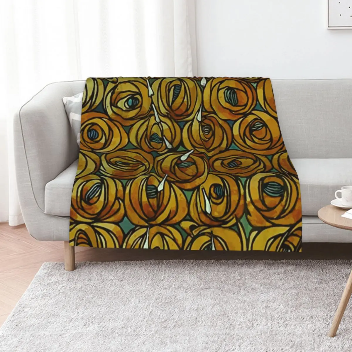 Charles Rennie Mackintosh - Roses teardrops Throw Blanket bed plaid Camping Kid'S christmas gifts Baby Luxury St Blankets