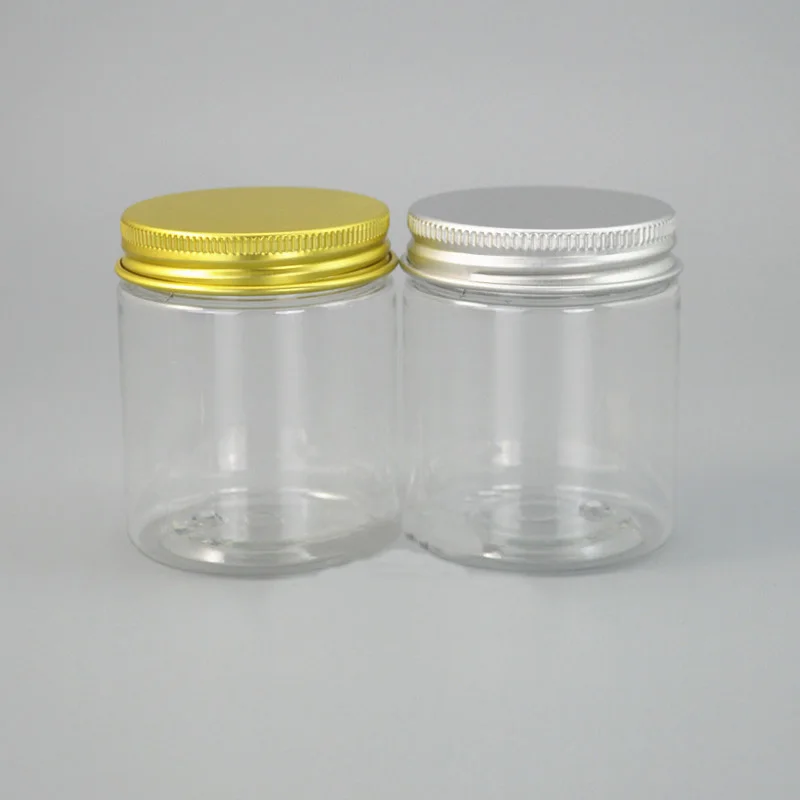 Botella de PET transparente de 80G/vaso/vaso con tapa de dos colores, esencia/hidratante/gel/crema/máscara/suero exfoliante corporal, embalaje cosmético para el cuidado de la piel