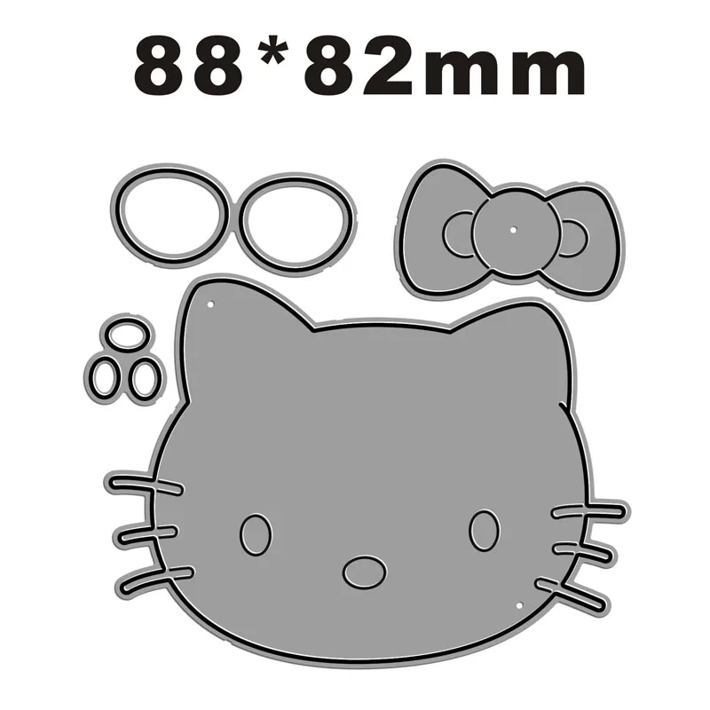 New 2022 Lovely And Beautiful Cat, Tian Metal Cutting Dies For DIY Scrapbooking Card Making Embossing Craft Decorative No Stamps