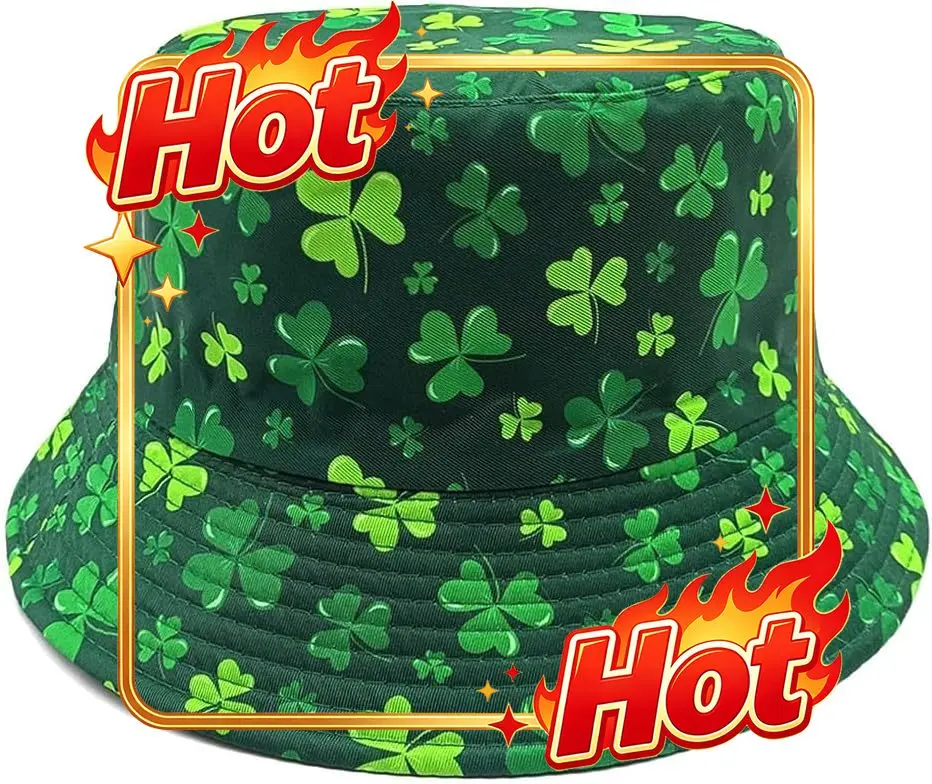Custom Hat Printed Bucket Hat - Reversible Packable Summer Travel Beach Sun Cap For Men Women Teens