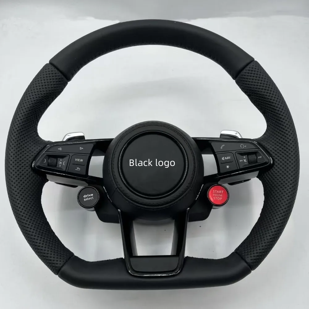 For Audi A6 C7 universal multi-function steering wheel assembly custom steering wheel ( one-key start button+paddles)