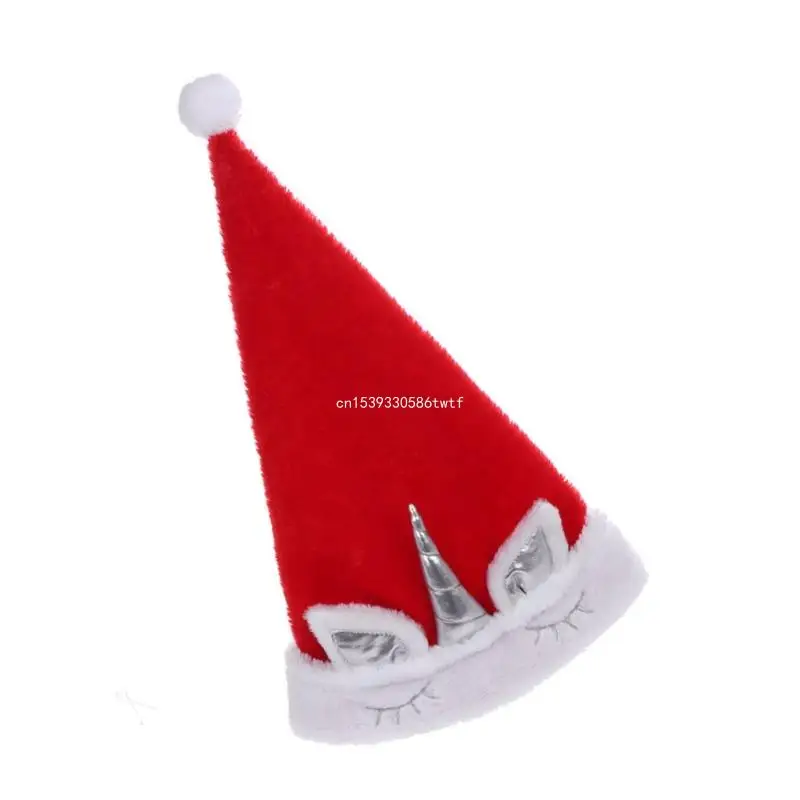 Lovely Holiday Christmas Hat Funny Christmas Hats Unicorns Decoration Hat Dropship