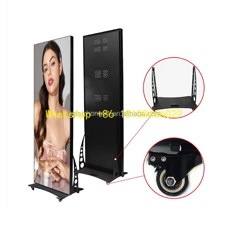 لوحة الإعلانات تأجير شاشة LED عالية الوضوح P2 P2.5 شاشة ملصق لافتات رقمية شاشة LED للإعلان الدائم