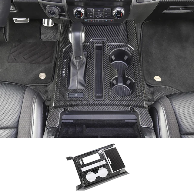 

Carbon Fiber Car Interior Accessories Console Central Control Panel Cover Trim For Raptor F150 Carbon Fiber