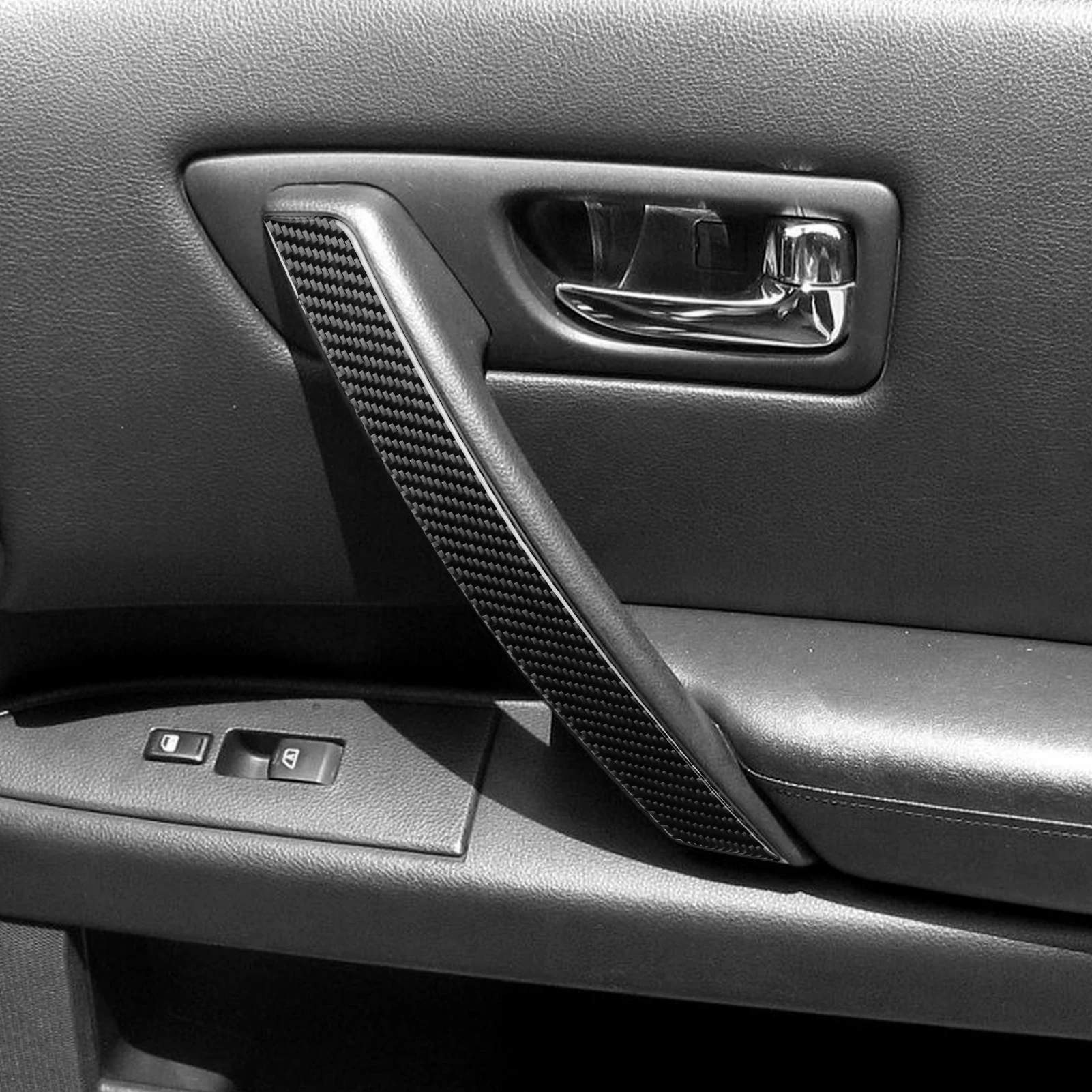 For Infiniti FX35 FX45 S50 2003 2004 2005 2006 2007 2008 Real Carbon Fiber Door Panel Trim Set