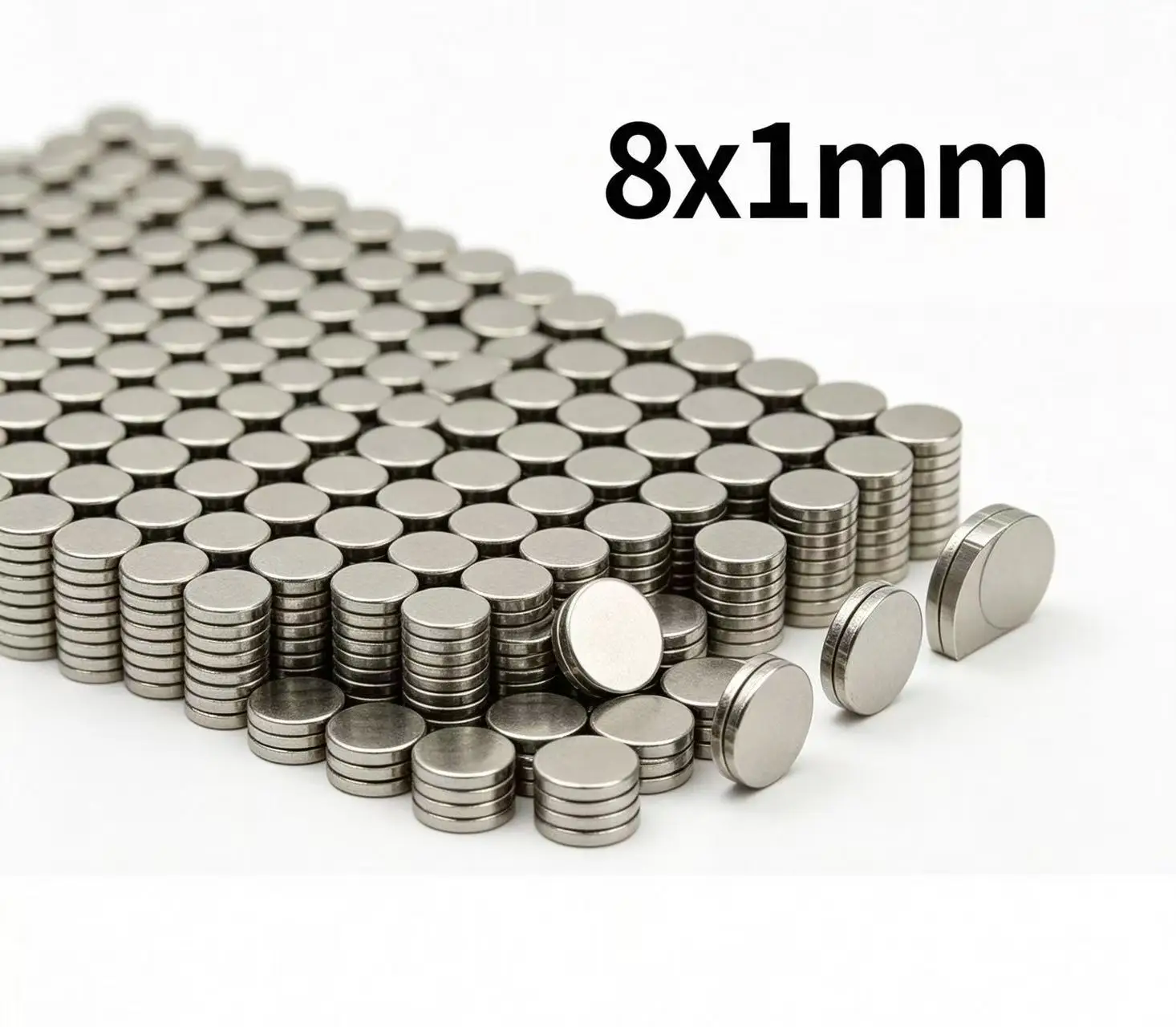 Powerful Strong Magnet 8x1 8mm x 1mm for Home Refrigerators, DIY Offices 8x1mm Small Round Magnet 8*1