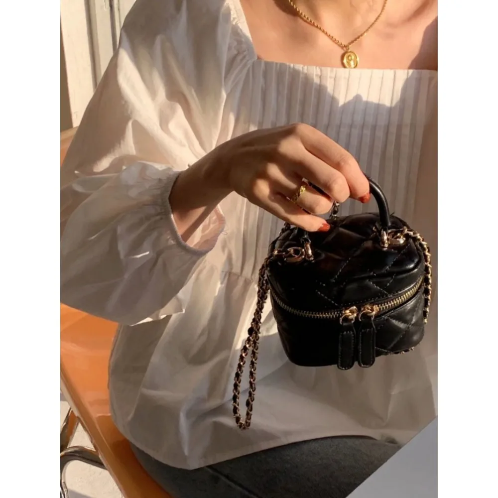 

New women's bag diamond small fragrant wind chain bag fashion portable mini bag versatile shoulder messenger women's bag