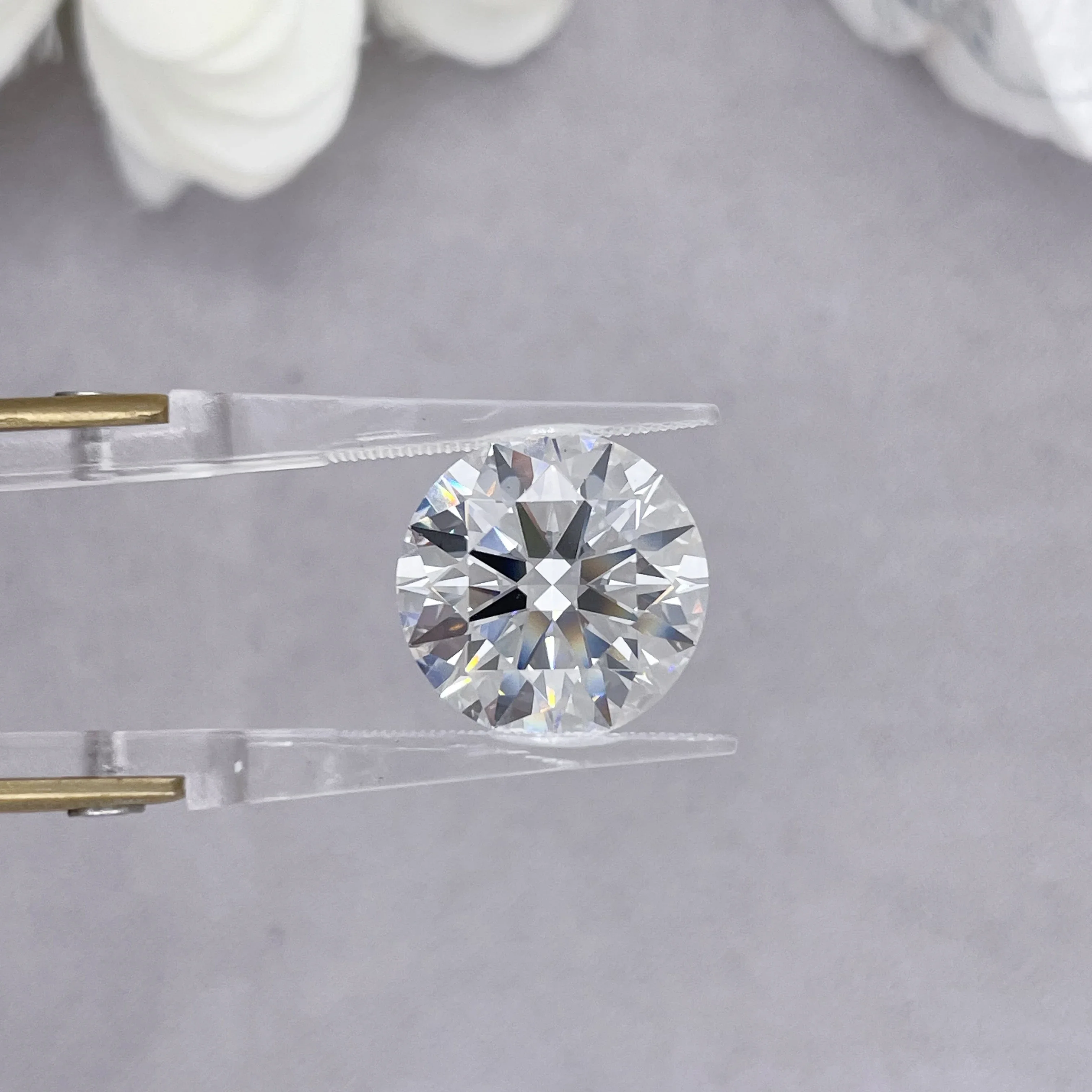 0.1-5CT مختبر أبيض فائق نمت الماس فضفاض بدون شهادة IGI HPHT CVD DEFG VVS-SI تمرير اختبار الماس لمجوهرات الزفاف