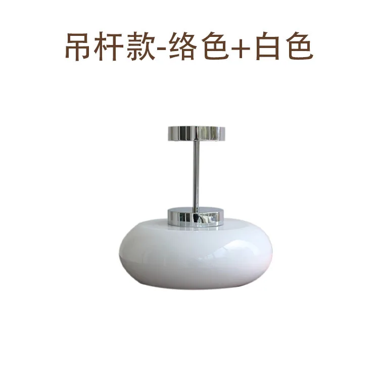 

Nordic Glass Pendant Light Orange/White Home Deco Chandelier Living Room Restaurant Bedroom Study Indoor Decoration Hanging Lamp