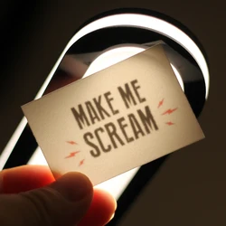 Make me scream hotwife temporary tattoos,adult waterproof sticker.