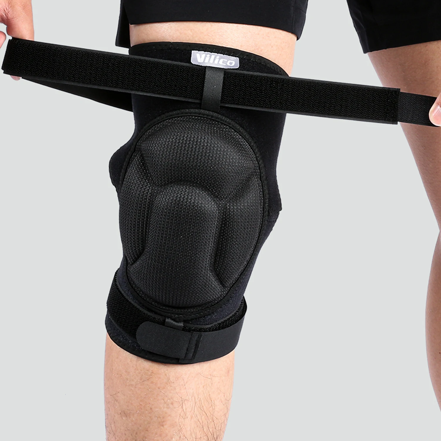 Basınç kayışı koruma spor kalınlaşma diz pedleri voleybol Extreme spor Kneepad Brace destek Anti çarpışma ElasticKnee