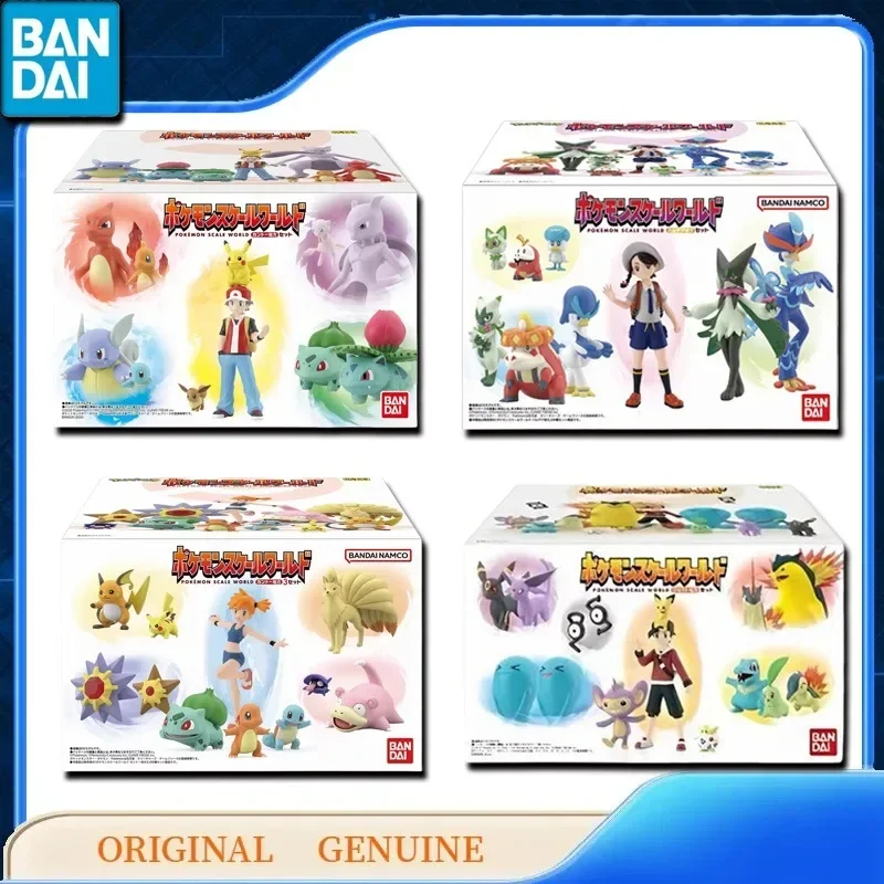 Bandai Original Genuine Pokemon scale world Anime Action Figures Toys for Kids Gift Model Ornaments