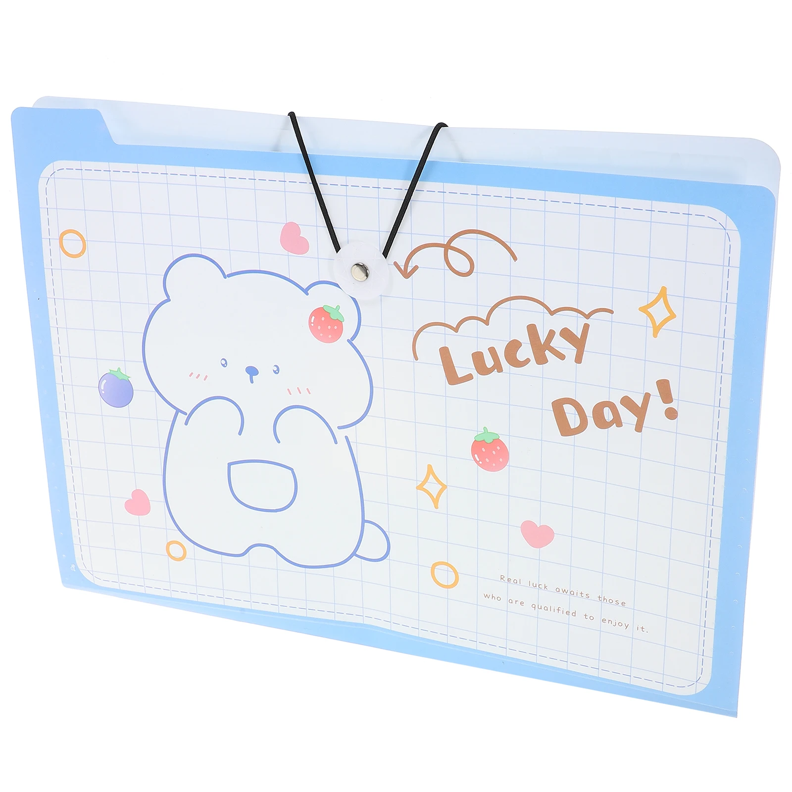 

2 Pcs Folder Storage Bag Documents File Organizer Cartoon Holder Pp Office Convenient Pouch
