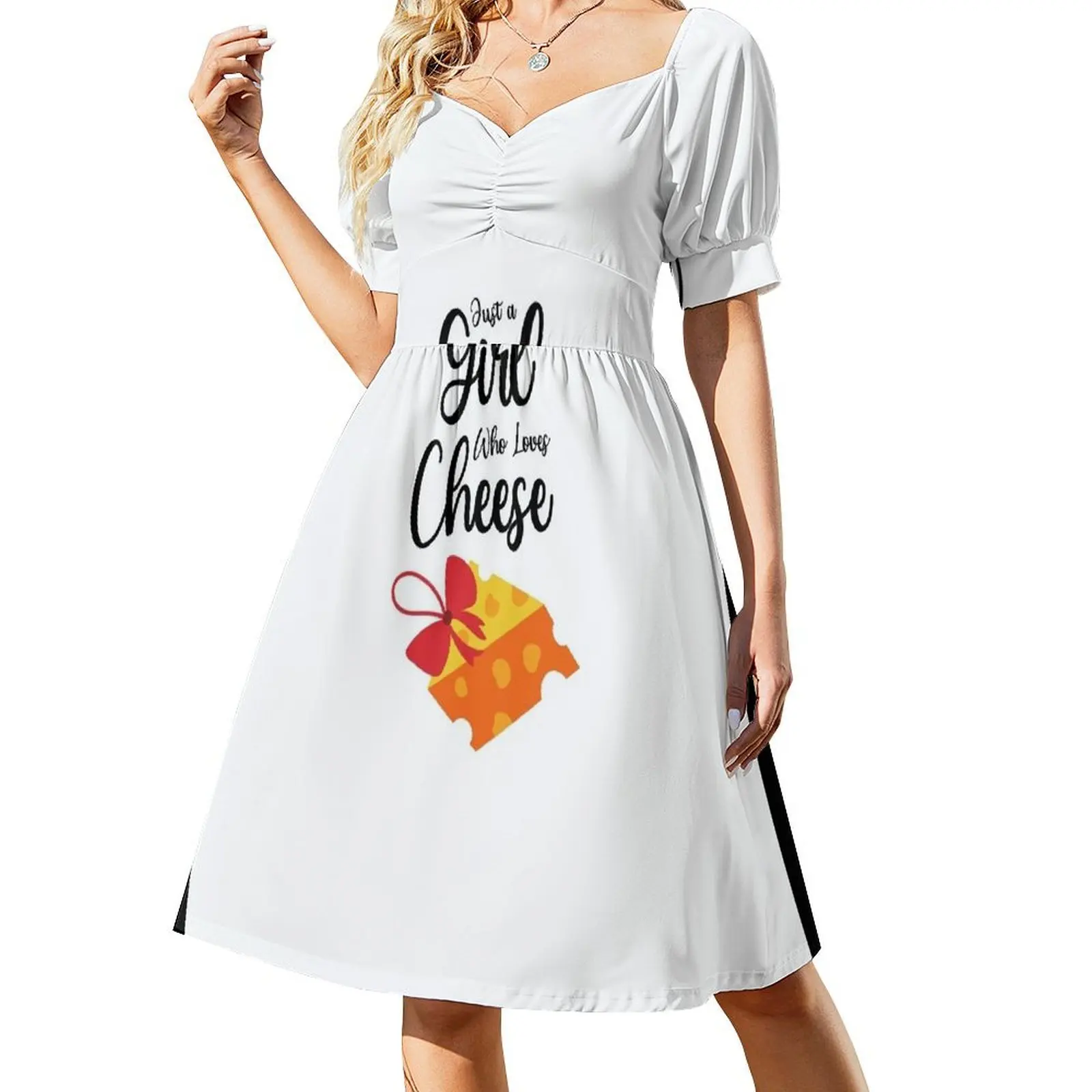 

Just A Girl Who Loves Cheese Short Sleeved Dress Dresses sensual sexy dress for women Dress