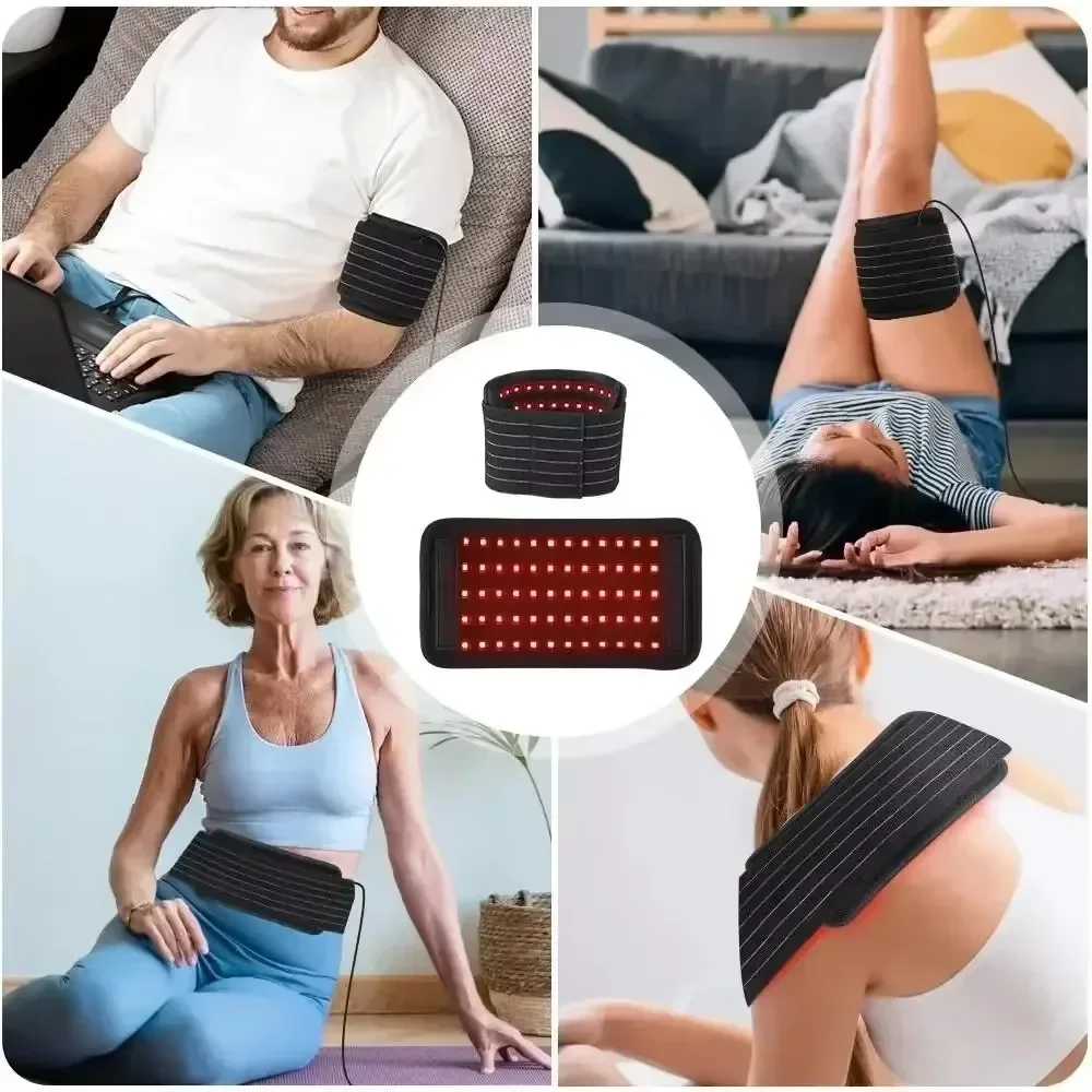 850nm Near Infrared Red Light Therapy Pad LED Luminotherapy Waist Belt Shoulder Knee Pain Relief Patch Beauty Skin Rejuvenate