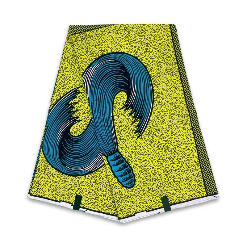 قماش مطبوع شمع أفريقي ، مضمون حقيقي ، شمع حقيقي ، شمع أنقرة ، قماش قطني 100 ٪ لفساتين الحفلات ، أحدث ، 6 ياردات ، Y16 #4