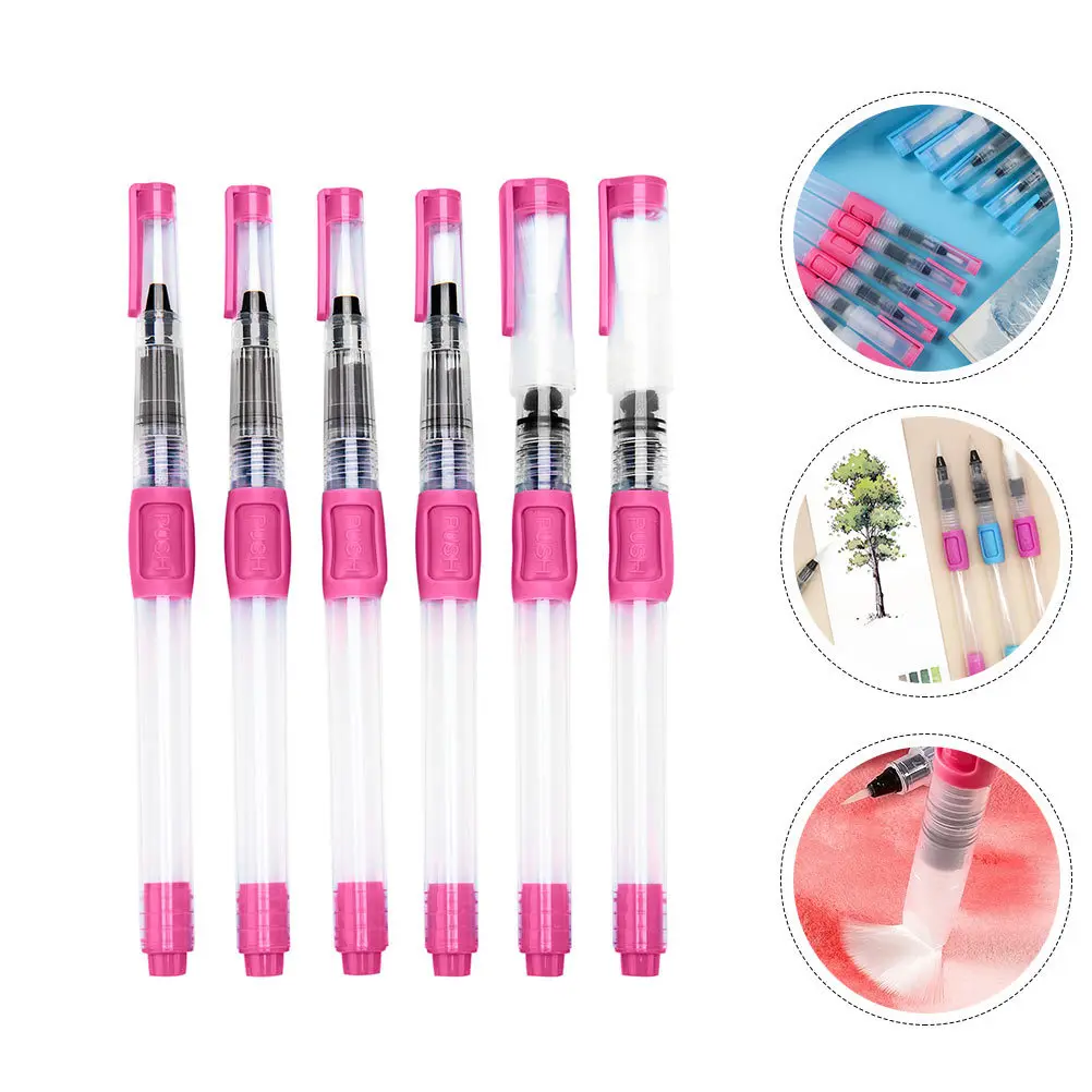 

1Set Watercolor Brush Pens Premium Reusable Water Storage Pen for Smooth Painting Creative Portable Drawing Tool for Artists