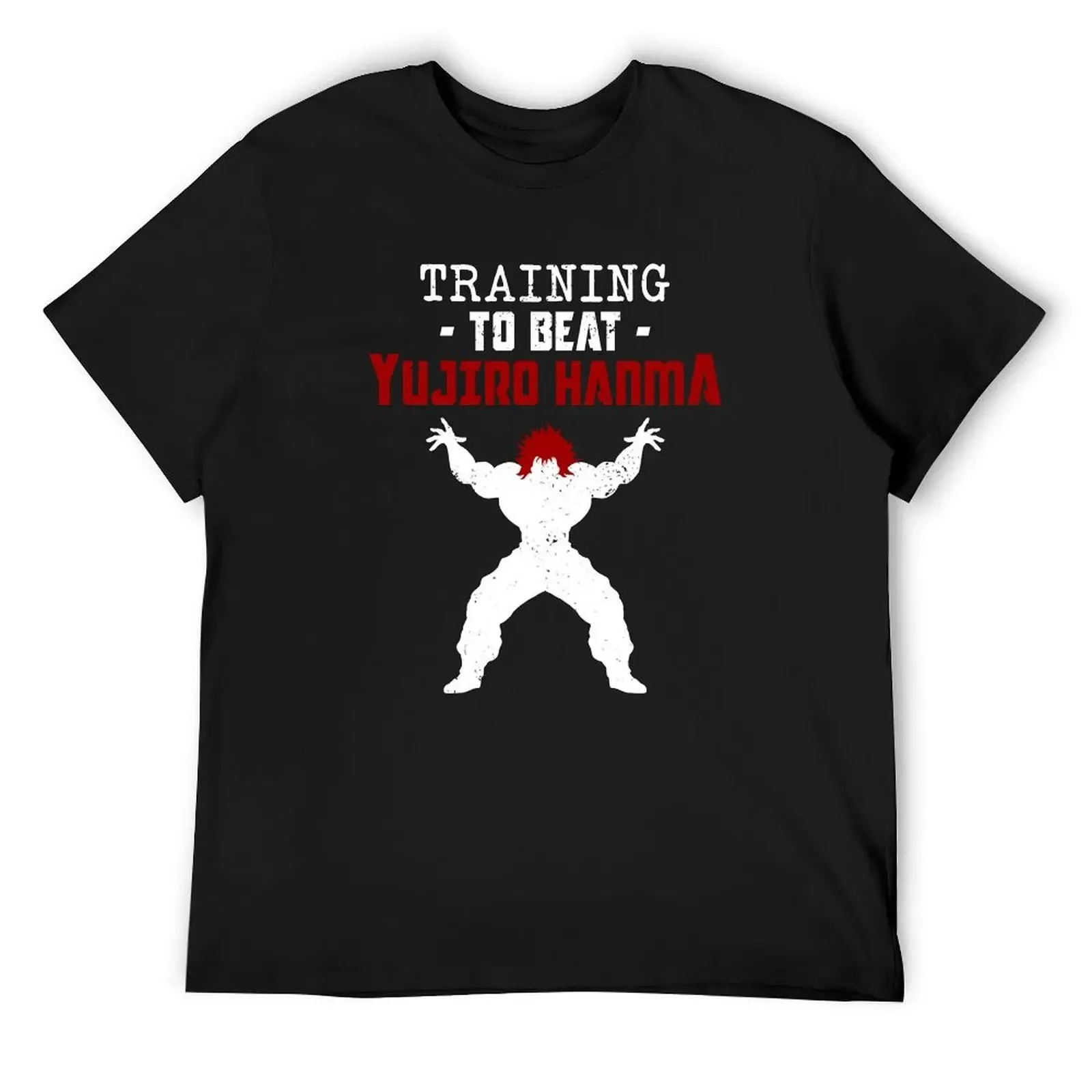 

Training to Beat Yujiro Hanma T-Shirt quick drying customs animal prinfor boys men workout shirt