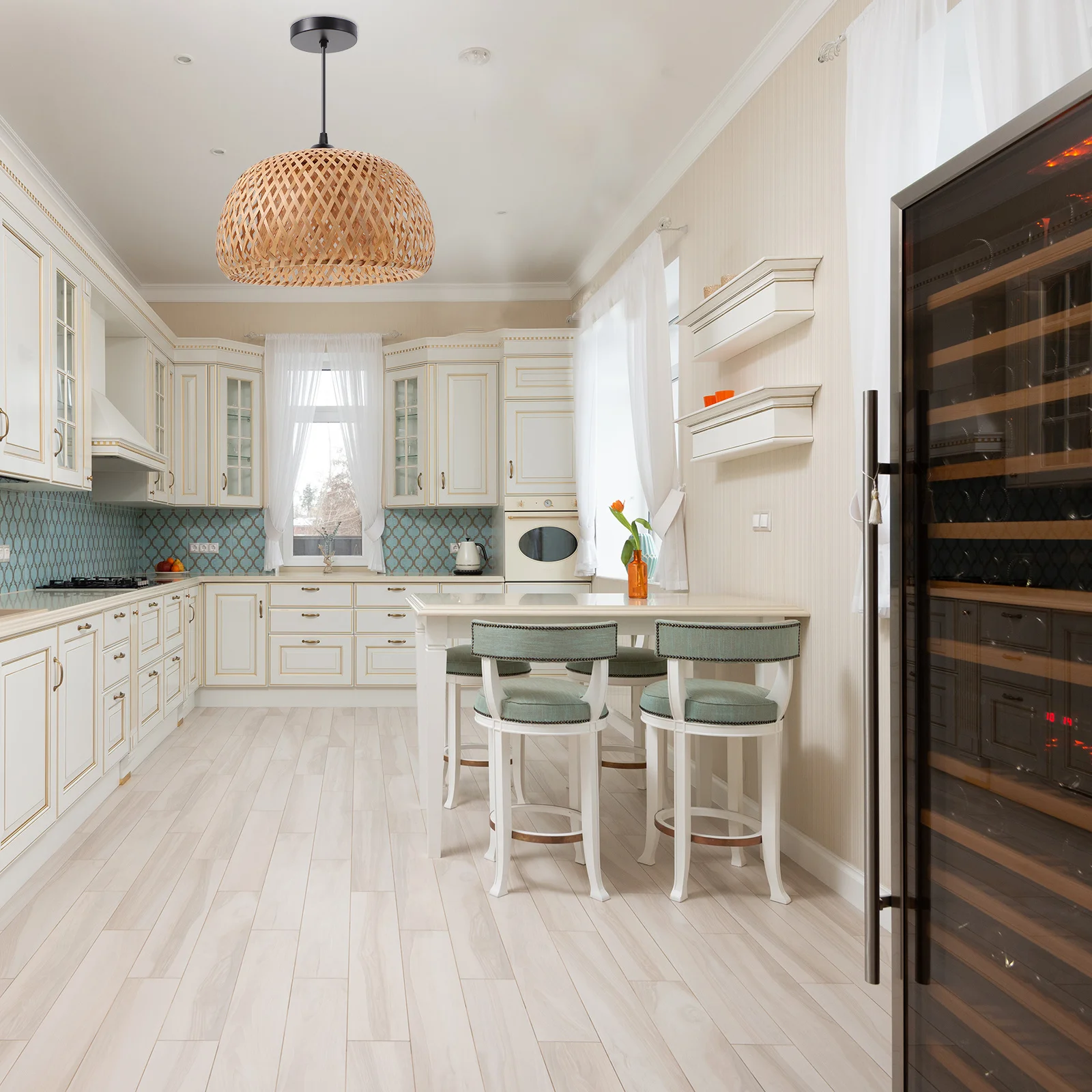 

1Set Bamboo Woven Chandelier Chinese Style Classic Ceiling Lamp Pastoral Pendant Light Home Restaurant Hotel Decor Warm Light