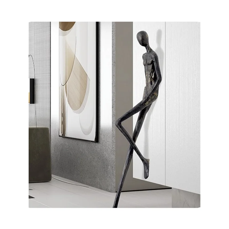 

Напольный светильник-статуя в скандинавском стиле: Мужская фигура, современное искусство, винтажный дизайн для гостиной