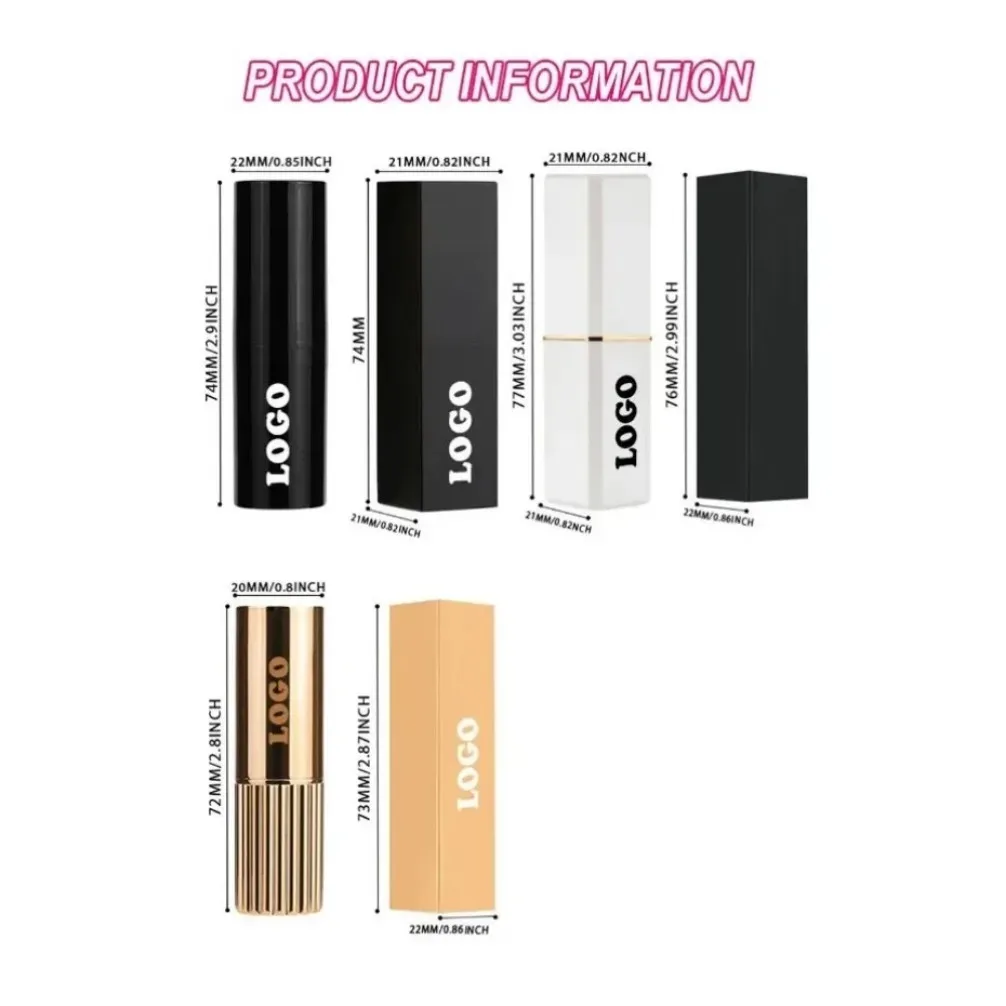 Marque privée Logo personnalisé Vegan blanc Tube carré mat rouge à lèvres longue durée ne se décolore pas imperméable brillant à lèvres maquillage en gros