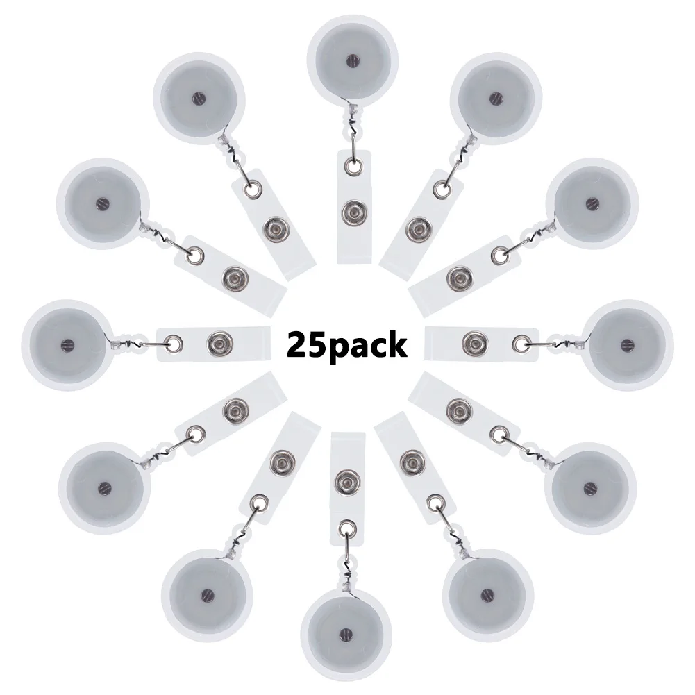 25 sztuk przezroczysta chowana odznaka pielęgniarki szpula wyczyść etykieta z imieniem etui na dowód osobisty breloki smycz zacisk krokodylkowy