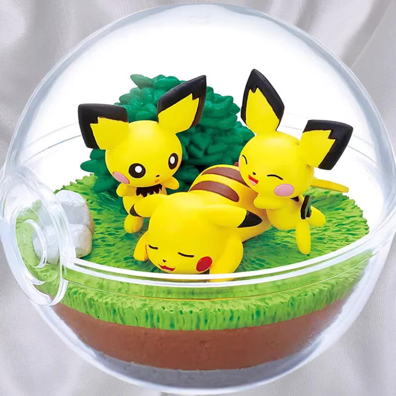 

Покемон Прозрачный Эльф-шар, портативная игрушка-фигурка: Ледяной Иви, Ветряная Фея, Электрическая Летающая Мышь, Мини Q-версия, коллекционная портативная игрушка-еда